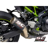 SC-Project ท่อไอเสียสำหรับ KAWASAKI Z 900 (2020) - EURO 4 | CR-T Muffler, Titanium, with Titanium mesh on exit pipe