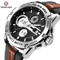 Quartz Watch LED Student Watch Mens Sports Waterproof Electronic Multifunctional Mens Watch 【QYUE】