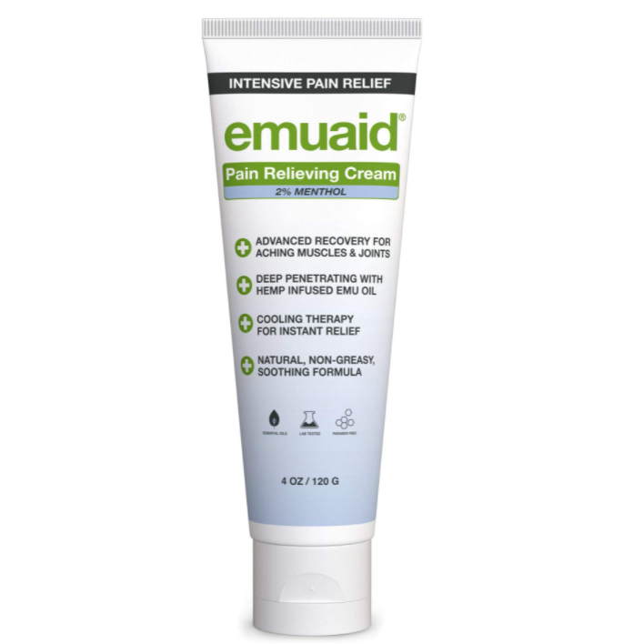 EMUAID Pain Relieving Cream 4oz Relief for aching muscles, shoulder