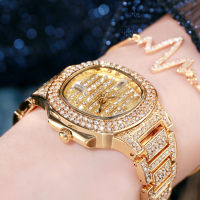 Luxury Full Diamond Womens Watch Crystal Ladies celet Wrist Watches Clock relojes Quartz ladies watches for women 01