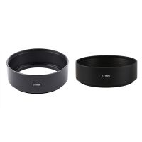 2 Pcs Mount Standard Metal Lens Hood for Canon Nikon Pentax Sony Olympus, 67Mm &amp; 58Mm