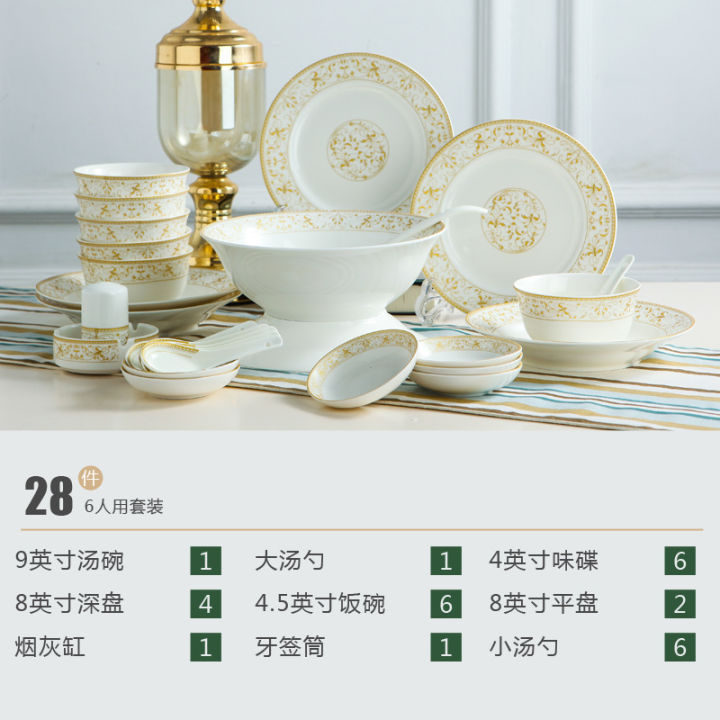 ชุดอุปกรณ์บนโต๊ะอาหาร-jingdezhen-ครัวเรือนเซรามิกถ้วยเอนกประสงค์ชามเซรามิก-จาน-ชาม-และของขวัญชุดจาน-nmckdl
