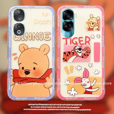 เคสโทรศัพท์ Honor90 Honor 90 Lite 5G Phone Case เคส Honor X5 Huawei Nova Y71 อินเทรนด์น่ารักการ์ตูนหมีสีชมพูเคสซิลิโคนนิ่ม2023