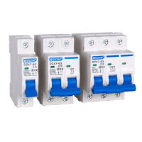 Din Rail Mount Breaking Capacity DZ47 1-4 Pole 3A/6A/10A/16A/20A/32A/40A/50A/63A 400V C Type Mini Circuit Breaker MCB 35mm-Cailine