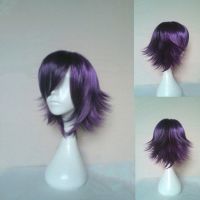 HAIRJOY Cosplay Wig Synthetic Hair Wigs Short Curly  Purple Black