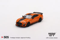 MINI GT No.505 Ford Mustang Shelby GT500 Twister Orange RHD MGT00505-R