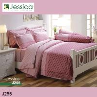 (ครบเซ็ต) Jessica ผ้าปูที่นอน+ผ้านวม พิมพ์ลาย กราฟฟิก Graphic Print J255 (เลือกขนาดเตียง 3.5ฟุต/5ฟุต/6ฟุต) #เจสสิกา เครื่องนอน ชุดผ้าปู ผ้าปูเตียง ผ้าห่ม