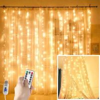 {ItalyNest shop}โคมไฟติดพวงมาลัย,ไฟสายแบบเทพนิยายคริสต์มาส LED 3M USB รีโมทคอนโทรลปีใหม่ตกแต่งวันหยุดสำหรับหน้าต่างห้องนอนบ้าน