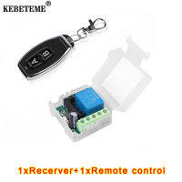 KEBETEME รีโมทคอนโทรล RF 330/433MHZ,รีเลย์ DC 12V10A รีเลย์ใช้ได้ทั่วไป2ปุ่มเครื่องคัดลอกโคลนการเรียนรู้พร้อมโมดูลรับสัญญาณสำหรับประตูโรงรถไฟฟ้า