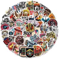 【LZ】 10/25/50pcs Retro Rock Roll Music Stickers Graffiti for Guitar Rock Band Hiphop Luggage Laptop Skateboard Motorcycle Bicycle Car