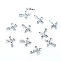 【CW】 10Pcs Glitter Rhinestones Decorations Design Charms Luxury Alloy Crystals nail art decor accessories