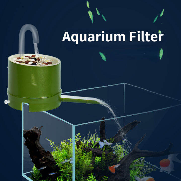 ABS Aquarium Filter Bamboo Tube Type Water Flow Device Small Top