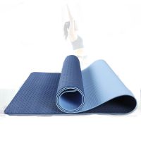 Tpe Yoga Mat Fitness Exercise Mat Beginner Non-slip Two-color Yoga Mat Tpe Mat yoga mats  gymnastics mat