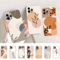 Abstract Plants Phone Case Silicone Soft for iphone 14 13 12 11 Pro Mini XS MAX 8 7 6 Plus X XS XR Cover