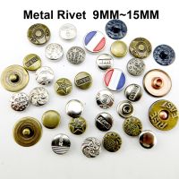 50PCS 9MM `5MM Silver Jean Decoration RIVET Buttons Brand Sewing Clothes Accessories Bag Fits Trousers Rivets MR 0999