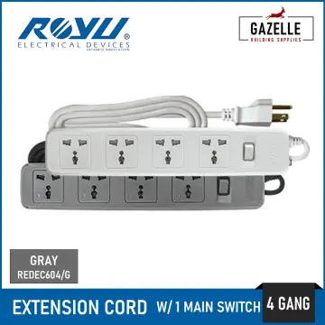 ROYU 4 Gang Surface Type Spring Loaded Outlet