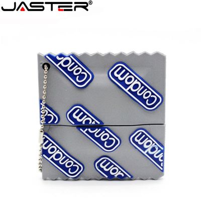 JASTER rubber usb flash drive condom pendrive 4GB 8GB 16GB 32GB 64GB cartoon pen drive Creative USB 2.0 Pass H2testw