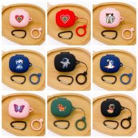 Cartoon Case For SHOKZ OPENFIT Case Cute Anti-drop Ring Silicone Earphone Cover lovely hearphone Charging Box for shokz openfit Wireless Earbud Cases