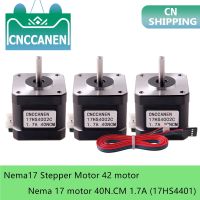 1/3/5PCS Nema17 Stepper Motor 42 motor Nema 17 motor 40N.CM 1.7A (17HS4401-DuPont) motor 4-lead for 3D printer