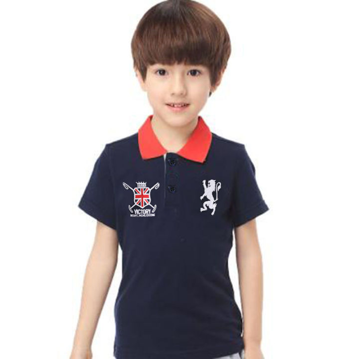 2023-เสื้อผ้าเด็ก-t-เสื้อแบรนด์เนมผ้าฝ้ายแขนสั้น-polo-เสื้อสไตล์เกาหลีสำหรับเด็ก-t-เสื้อฤดูร้อนเสื้อคอปกเด็กชาย