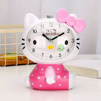 【☊HOT☊】 u1j39x Hello Kitty นาฬิกาปลุกด้วยเสียง Kt นาฬิการูปเต็มรูปแบบน่ารักสำหรับแมว