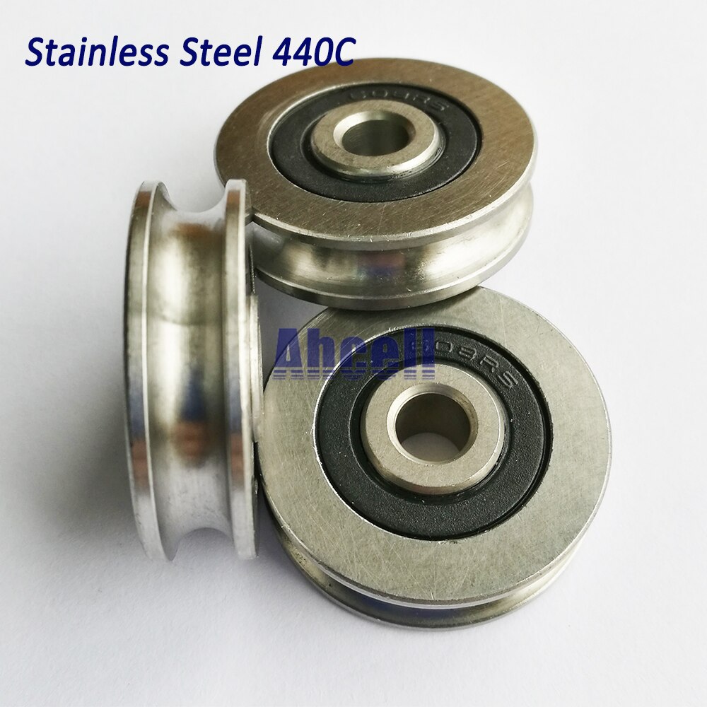 30mm “R” Groove steel pulley wheel for 6mm rope or wire with bearing