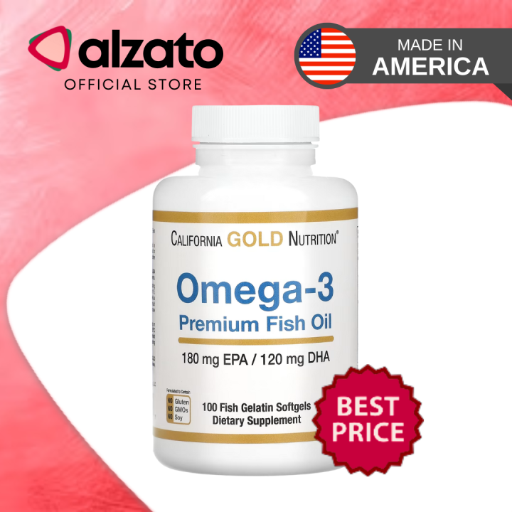 California Gold Nutrition, Omega 3, Premium Fish Oil , 100 Fish ...