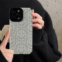 เคสโทรศัพท์หน้ายิ้มสำหรับไอโฟน14/13/12/11 Pro Max 12 13 Mini 6 6S 7 8 Plus X XR XS Max เคสโทรศัพท์แบบนิ่มกันกระแทกแฟชั่นที่สร้างสรรค์ฝาครอบโทรศัพท์พร้อมฝาครอบป้องกันกล้องพร้อมเลนส์คลุมทั้งหมดเปลือก