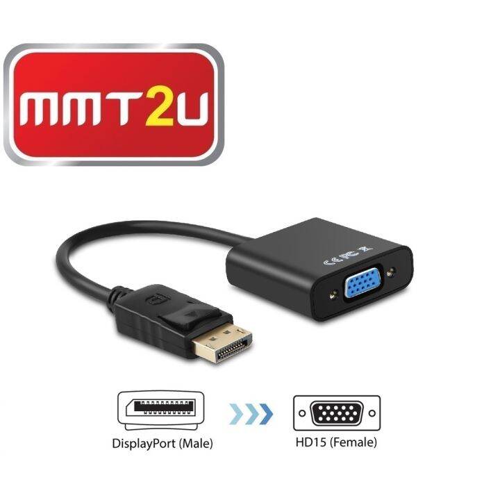 tinytech-อะแดปเตอร์แปลงวิดีโอ-hd-to-vga-f-20-ซม-dp-vga