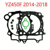 รถจักรยานยนต์เครื่องยนต์กระบอกด้านบนและปลายชุดปะเก็นสำหรับ Yamaha YZ450F 2014-2018 YZ 450F YZ450 F