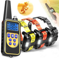 800m Electric Dog Training Collar Waterproof Remote Control Rechargeable With LCD Display With Shock Vition Sound