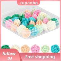 RUPANBO039392692 30pcs น่ารักน่ารักๆ หมุดกดดอกไม้ การตกแต่งสำนักงาน สีสันสดใส ตะปูหัวแม่มือ สากลสากลสากล หมุดกระดานไม้ก๊อก ออฟฟิศสำหรับทำงาน