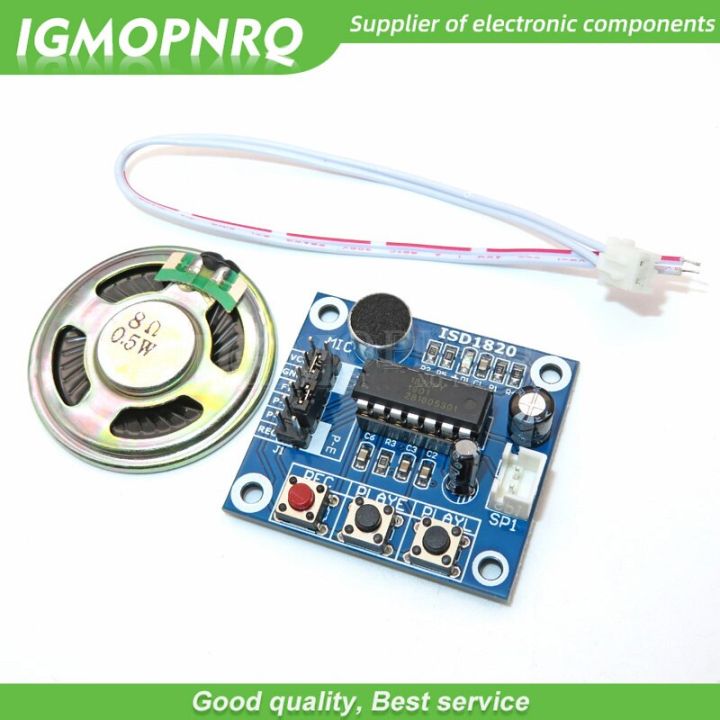 Loudspeaker ISD1820 Sound Voice Recording Playback Module  Sound Audio Telediphone Control Drive Board With Microphones 3V 5V