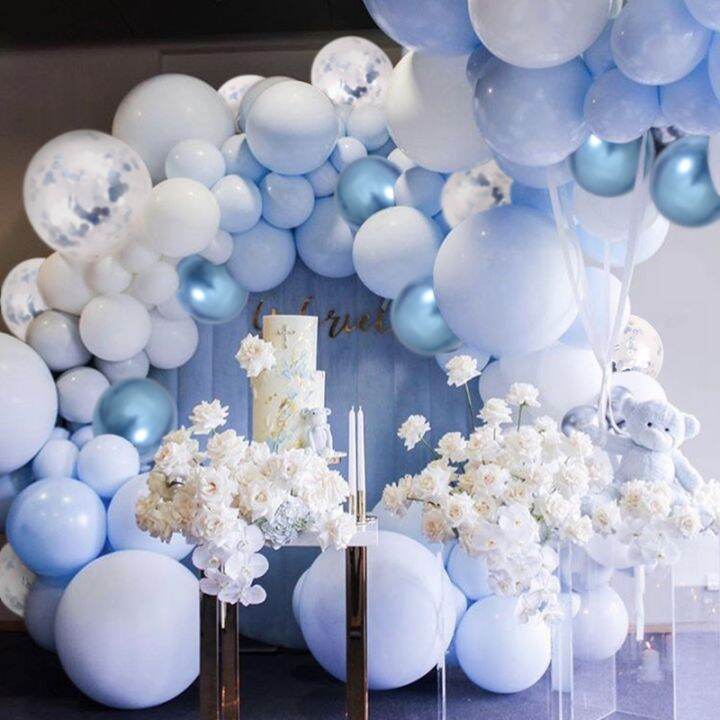 วันเกิดบอลลูน-garland-arch-ชุด-baby-shower-บอลลูนสีฟ้าวันเกิด-party-decor-เด็ก-globos-balon-1st-one-year-boy-วันเกิด-decor-iewo9238