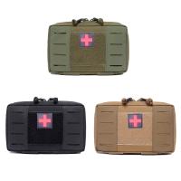 1000D Oxford Molle Medical Bag Survival First Aid Bag EDC Tool Storgage Pouch Tactical Medical Sundries Pannier Bag Medicine Bag