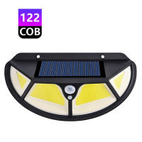 124 Pack Solar Garden LED Light 122LED Motion Sensor Waterproof Outdoor Wall Lamp for Porch Yard Pathway Street Balcony Patio