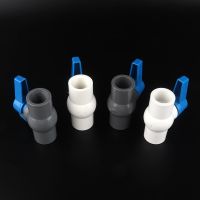 [HOT] 1pc 1/2 quot;3/4 quot;1 quot; Female Thread PVC Ball Valve Garden Irrigation PVC Connectors Inner Dia 20/25/32mm PVC Valve