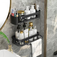 No Drilling Bathroom Shelves Shower Storage Holder Rack Shampoo Towel Shelf Kitchen Storage Basket Bathroom Accessories