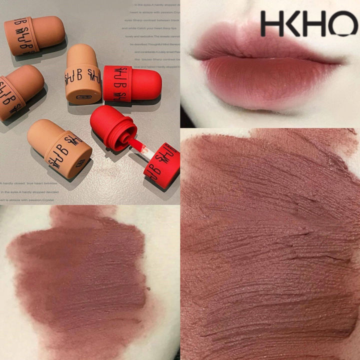hkho-lip-glaze-lips-and-cheeks-matte-lip-mud-ลิปสติกติดทนนาน-ins-ร้อนแรง