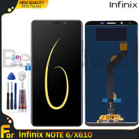 Beyondwolf จอ LCD แบบดั้งเดิมสำหรับ Infinix Note 6/X610ชิ้นส่วนจอสัมผัสแอลซีดีของเครื่องแปลงดิจิทัลเปลี่ยน X610 LCD