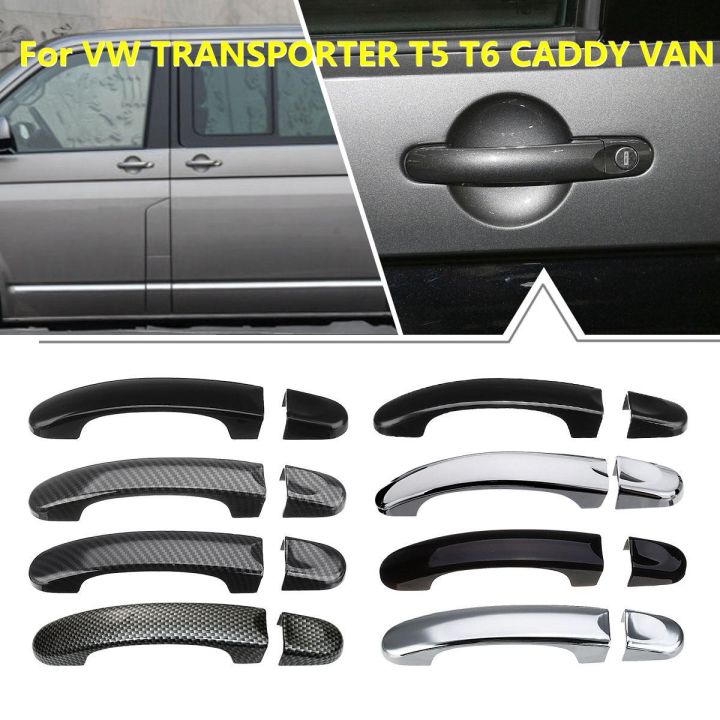 8รูปแบบต่างๆ1เซ็ตมือจับประตูครอบคลุมตัดสำหรับ-vw-transporter-สำหรับ-t5-2003-2004-2015สำหรับ-t6-2015-up-สำหรับแคดดี้แวน2004-2015