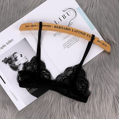 Womens Thin Bra Without Chest Pad Fashion Sexy Lace Lingerie Cutout Back Buckle Tube Top Womens Underwear Summer Clothes