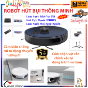 Robot lau nhà hút bụi tự động thông minh E06, robot dọn nhà cao cấp