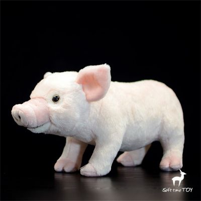 หมูสีชมพูความคมชัดสูงอะนิเมะน่ารักลูกศรหมู Plushie Hog Piggy ของเล่นตุ๊กตาสัตว์เหมือนจริงจำลองตุ๊กตายัดไส้ Kawai ของขวัญของเล่น