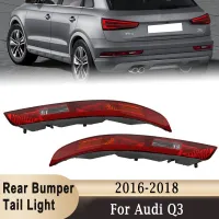 ไฟไฟเบรกรถเลี้ยวไฟท้ายสำหรับ Audi Q3 2016-2018 Bemper Belakang พร้อมหลอดไฟด้านหลัง4หลอดไฟสัญญาณ8UD945095B ไฟ LED 8UD945096B