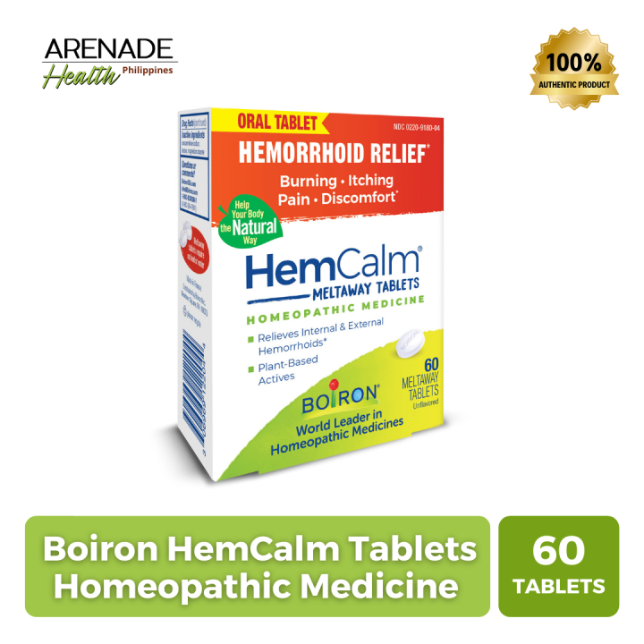 Boiron Hemcalm Tablets Homeopathic Medicine Hemorrhoid Relief 60 Melting Tablets Lazada Ph 8626