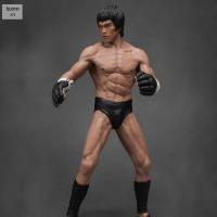 BUANARN ของขวัญ19Cm Bruce Lee ต่อสู้รุ่น1:12คอลเลกชันโมเดลของเล่นโมเดล Bruce Lee เครื่องประดับโมเดลตุ๊กตาแอคชั่น