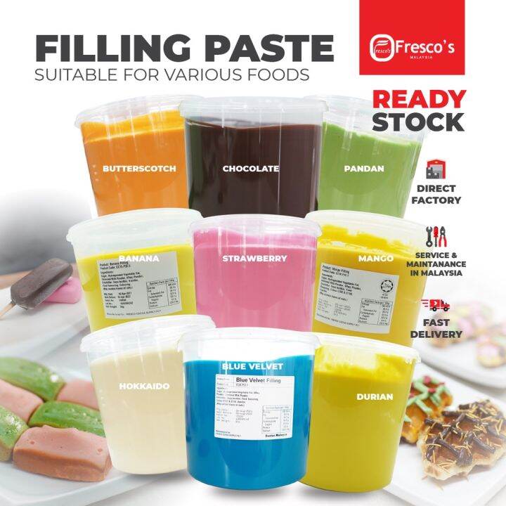 Filling Paste 5kg Bomboloni , Donut , Waffle, Kuih Kapit Topping | Lazada