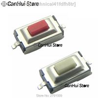 【YF】☒☊  100Pcs/lot 3x6x2.5mm 3x6x2.5H 3x6x2.5mm 2Pin SMD Red/White Push Microswitch Tact PCB