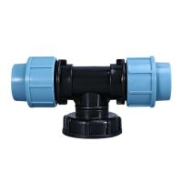 1PCS 1 3/4 1/2 Plastic Tee Fittings Reducing Pipe T-Shaped Garden Hose DN20 DN25 DN32